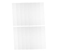 HOLIDYOYO 10pcs Transparent PVC Thick Matte Finish Rigid Plastic Film for Crafting Formable Semi Transparent Inserts