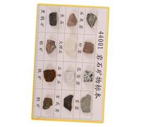 HOLIDYOYO 12 Pcs Mineral Rock Specimens Rock Specimen for Collecting for Teaching for Collection Display Geology Kit Plastic