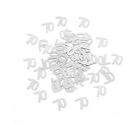 HOLIDYOYO 1200pcs Number 70 Silver Confetti Birthday Party Supplies Sequins Table Decorations for Wedding Anniversary