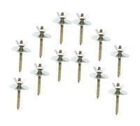 HOLIDYOYO 12pcs Bird Cage Screws Kit with Gaskets M5*50mm, Hardware Accessories for Bird Perch Stand and Hamster Platform Fixing, Suitable for Birdcage and Small Pet Cage Assembly