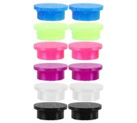 HOLIDYOYO 12pcs Glass Bottle Caps Vial Caps for Sample Storage for Glass Vials Insulin Covers for Clinics TPU