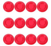 HOLIDYOYO 12pcs Red Roach Feeder Bowl Insect Food Dish Mini Feeding Bowls for Reptile Leopard Bearded Dragon Chameleon Hermit Crab Supplies Terrarium