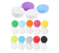 HOLIDYOYO 12pcs Small Colored Case Travel Cosmetic Lens Holder Dual Compartments Organizer for Daily Storage and Outdoor Use