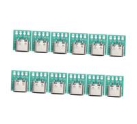 HOLIDYOYO 12pcs USB Type C Male Female Connector Board with Pcb Conversion for Stable Data Cable Transmission DIY USB C Socket Compatible with Multiple Devices