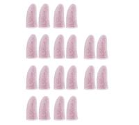 HOLIDYOYO 13 Pairs Pink Carbon Fiber Gaming Finger Cots Thumb Covers Breathable Touchscreen Finger Sleeves for Mobile Game Use Random Color Random Color