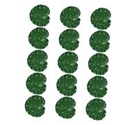 HOLIDYOYO 15pcs Eva Floating Lotus Leaves for Fish Ponds Pools Aquariums Realistic Artificial Lotus Foliage Pool Decor for Garden Stage Props and Aquarium Hiding Spots