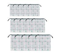 HOLIDYOYO 15Pcs Waterproof Cactus Print Drawstring Pouch Set with Frosted Finish, Travel Storage Bags in Large, Medium, Small Sizes (5Pcs Each) for Outdoor Trip Organization