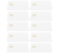 HOLIDYOYO 16K Memory Ic Cards 20 Pcs White PVC Blank Chip Cards 3.3 X 2.1 Inch for Access Control and Car Key Systems