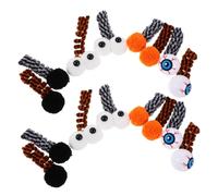 HOLIDYOYO 16pcs Halloween Cat Spring Plush Eyeball Design Soft Interactive Coil Spiral Kitten Play Balls for Indoor Self-play Training and Enrichment