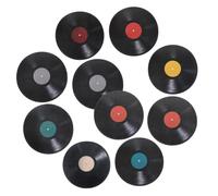 HOLIDYOYO 16pcs Retro Vinyl Record Wall Stickers Music Party Wall Decor for Living Bedroom Office Cafe Bar Ktv Vintage Artistic Household Decals