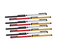 HOLIDYOYO 16pcs Universal Capacitive Stylus Pens for Touchscreen Devices, Aluminum Alloy and Rubber Material, High Sensitivity Pen Protects Screen, for Note-taking and Checking Your Email