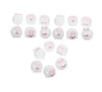 HOLIDYOYO 18pcs Miniature Bunny Figurines for Easter Party Favors Realistic Resin Rabbit Cake Toppers Cute Animal Models for DIY Crafts Fairy Garden Decorations Creative Gift