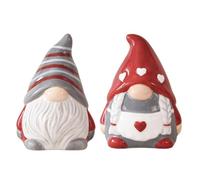 HOLIDYOYO 1Pair Gnome Ceramic Seasoning Bottle for Kitchen Decor Adorable Gnome Design Compact Spice Container Easy to Clean for Small Spaces