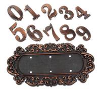 HOLIDYOYO 1set Vintage Door Number Plaque Creative Wall for House Fade-resistant Design for Villas Offices Residential Communities Stylish Home Decor