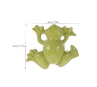 HOLIDYOYO 2 pcs Metal Frog Shape Cabinet Knob Single Hole Drawer Pulls Decorative Small Metal Knobs for Wardrobe Cupboard Dresser Furniture