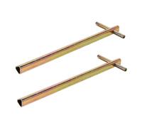 HOLIDYOYO 2 Pcs Triangular Elevator Door Keys with Long Handle for Emergency Lift Door Release Precise Engineering