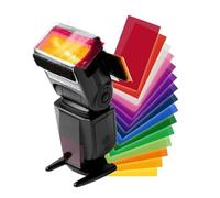 HOLIDYOYO 2 Set Color Filter Gel Gel Filters Flash 12 Color Temperature Plastic Lightweight Simple Fashion for Photography