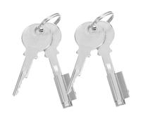 HOLIDYOYO 2 Sets Refrigerator Freezer Lock with Key Heavy Duty Cabinet Key Lock for Glass Doors for Deep Freezer Showcase and Fridge Door Security