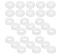HOLIDYOYO 20 Pairs White Semi-transparent Silicone Eyeglass Anti-slip Rings Round Comfort Temple Tips for Adults Non-slip Protectors Suitable for Glasses Reading and Sunglasses