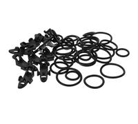 HOLIDYOYO 20 Sets Plastic Fishing Hook Keepers with Sponge Pads for Sea Fishing Rods Small Elastic Rod Hooks for Outdoor Angling Lightweight and Space-saving