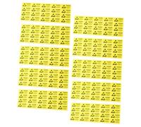 HOLIDYOYO 200 Pcs Self Adhesive Electrostatic Warning Labels for Sensitive Devices Anti-static Protection Clear High Adhesive Static Damage Prevention Stickers for Electrical Equipment