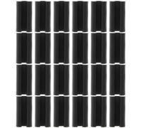 HOLIDYOYO 200pcs Black Plastic Sink Rack Wire Bumpers with 4.8mm Opening, Easy to Mount Non-slip Feet Caps for Chair Sliders and Furniture Protection on Hardwood Or Tile Floors