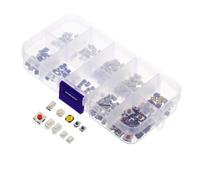 HOLIDYOYO 200pcs Micro Momentary Push Button Switches for Car Key Fob Replacement Plastic and Brass Responsive Flat Tactile Control Compatibility for Electrical Projects