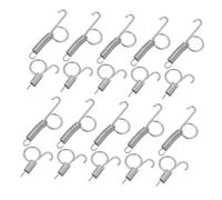 HOLIDYOYO 20pcs Cage Door Fixed Hook and Feeder Spring Hook Set Multi-size Metal Spring Clips for Rabbit and Bird Cage Door Fixing Suitable for Pet Accessories and Outdoor Feeding