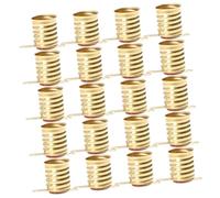 HOLIDYOYO 20pcs Copper Lamp Base Screw Bulb Adapter for Indicator Lights High Temperature Resistant Light Socket Holder for DIY Science Experiments and Home Use