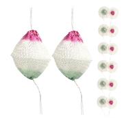 HOLIDYOYO 20pcs Dual- Kerosene Lantern Mantles Rayon Mesh Covers for Outdoor Camping Weather-resistant Propane Lamp Replacement Windproof Gas Lantern Accessories for Hiking and Fishing