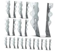 HOLIDYOYO 20pcs Joist Hangers Hurricane Ties for Rafter Floor Deck Durable Mounting Brackets for Enhanced Structural Stability and Weather Resistance