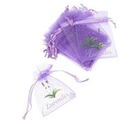 HOLIDYOYO 20pcs Lavender Sachet Bags Empty Organza Drawstring Pouches for Herbs Mesh Storage Bags for Dried Lavender Freshness and Fragrance