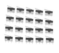 HOLIDYOYO 20pcs Micro Limit Switch with Lever Miniature Micro Switch for Home Appliances Industrial Equipment DIY Projects Easy Installation