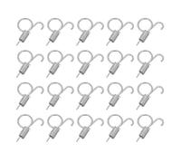 HOLIDYOYO 20Pcs Small Rabbit Cage Door Spring Hooks Feeder and Utensil Fixed Wire Clips for Pet Cage Suitable for Indoor Hutch