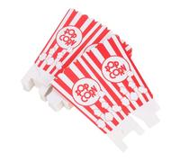 HOLIDYOYO 24pcs Popcorn Boxes Paper Popcorn Buckets with Red Pattern Small for Movie Theater Snack Supplies Halloween Party Favor