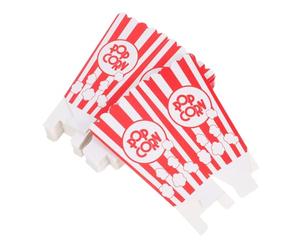 HOLIDYOYO 24pcs Popcorn Boxes Paper Popcorn Buckets with Red Pattern Small for Movie Theater Snack Supplies Halloween Party Favor