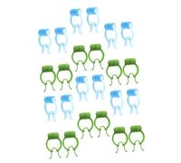 HOLIDYOYO 24pcs Professional Nasal Clips Portable Nose Pinchers for Breathing Practice Lightweight Non-Skid Nose Stoppers for Home Use Blue and Green