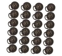 HOLIDYOYO 24pcs Retro Lion Head Cabinet Knobs Zinc Alloy Drawer Pull Handles Antique Bronze Vintage Style for Jewelry Box Wine Cabinet Home Decoration