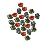 HOLIDYOYO 25pcs Interactive Crinkle Balls Cat Metallic Shiny Paper Noise-making Balls Colorful Kitten Indoor Play Supplies