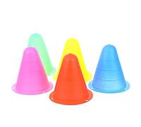 HOLIDYOYO 25pcs Skating Marker Cones with Flat Bottom for Stable Outdoor Training Bright Colored Wind Road Cones for Roller Sports Agility and Soccer Practice