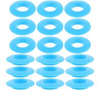 HOLIDYOYO 25Pcs Sky-Blue Kayak Paddle Drip Rings PVC Splash Guards Kayak Accessories for Canoe and Fishing Shaft Replacement Parts