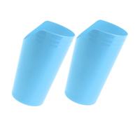 HOLIDYOYO 2pcs Adaptive Nose Cut Out Drinking Cups for Elderly Adults with Dysphagia Ergonomic Non-Spill Feeding Glasses Easy-Grip Handles for Disabled Patients and Hospital Use