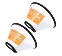 HOLIDYOYO 2pcs Anti-licking Elizabethan Collar for Dogs and Cats Soft Comfortable Neck Circles Protective Pet Cone for Post-surgery Wound Healing Suitable for Neck