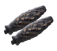 HOLIDYOYO 2pcs Antique Style Quartz Wall Clock Pendulum Replacement Pine Cone Decorative Mechanism Accessories for Office and Home Mechanical Clock Repair