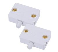 HOLIDYOYO 2pcs Automatic Door Activated Light Switches for Wardrobe Cabinet Touch Control Compact White Mechanical Closet Light Off Easy Installation for Kitchen and Pantry