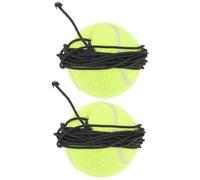 HOLIDYOYO 2pcs Ball a Rope for Dogs Rubber Dog Tennis Balls for Training and Play Stress Relief and Emotion Improvement