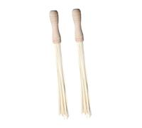 HOLIDYOYO 2PCS Bamboo and Wood Manual Neck Massager Stick for Back Shoulder Leg Muscle Relief Handheld Therapy Tool for Trigger Point Massage and Body Fatigue Reduction Suitable for Home and