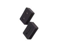 HOLIDYOYO 2pcs Black Silicone Watchband Loop Rubber Buckle Ring Compatible Shock Replacement Watch Accessories