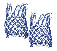 HOLIDYOYO 2pcs Blue Basketball Hoop Net Replacement Heavy Duty Weatherproof Outdoor Standard for Backyard School Playgrounds with Smooth Scoring Weave and Easy Installation