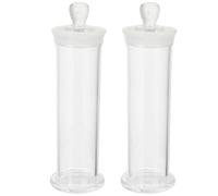 HOLIDYOYO 2Pcs Borosilicate Glass Specimen Bottles Thickened Laboratory Sealing Sample Storage Vials Heat Resistant 60X190Mm for Scientific Experiments and Alcohol Infusion